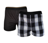 Herren Boxershorts 2er Pack Baumwolle Gr. S M L XL 2XL