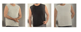 Herren Tanktop Unterhemd große Mode 2er Pack Grau Schwarz Weiß Gr. 2XL