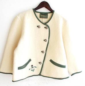 Damen Trachten Janker/Jacke creme Gr. 42 v. Sigi Scheiber