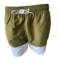 Herren Badeshort Olive und Navy Gr. M