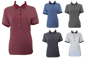 James & Nicholson Damen Polo JN717 Kurzarm Gemustert Gr. S M L XL 2XL