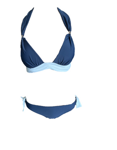 Bugatti Bikini Schwarz und Blau Gr. 38