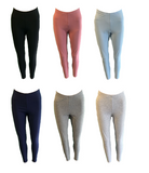 Damen Leggings Bio Baumwolle Schwarz,Rosa,Hellblau,Navy,Dunkelgrau,Hellgrau Gr.S